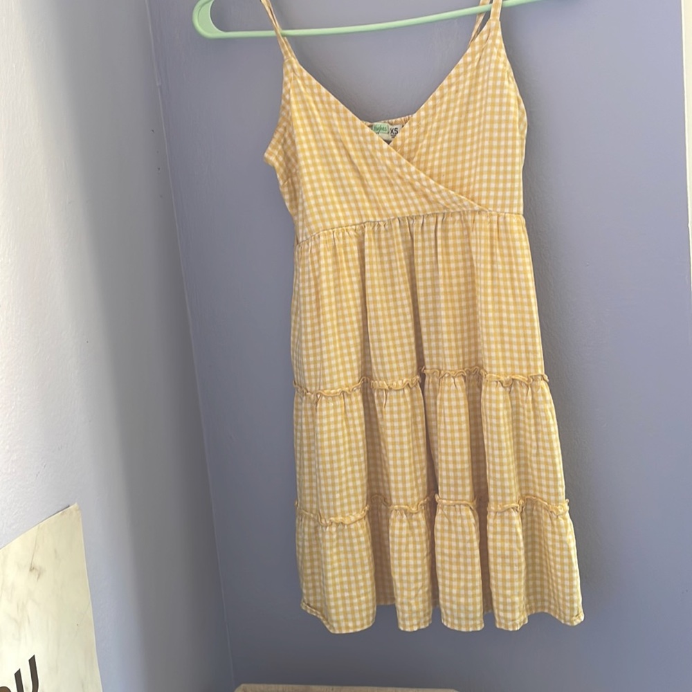 This is a yellow mini dress from Hollister